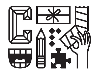 Colossal art colossal goods illustration magic mystery packaging pattern shipping tape