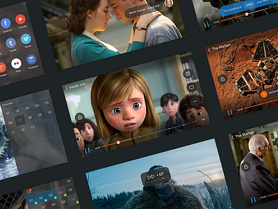Video player for youku5.0 flat flat design gif ios iphone user experience user interface ux video video player youku