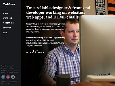 Personal Site Updates article blog chart dark freight sans freight text personal portfolio radar responsive svg website