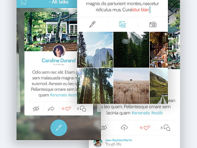 T4lk iPhone app app blue iphone social