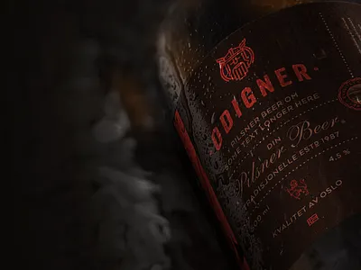 Odigner beer brand branding god hero heroic icon label logo norway odin origin