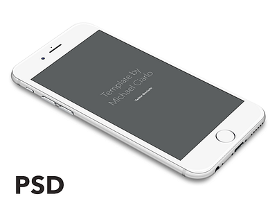 iPhone 6 Vector [PSD] freebie iphone iphone 6 mockup psd vector