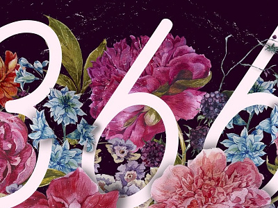 HNY card flower power illustration wishes