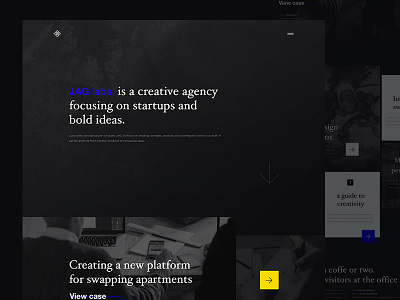 agency refresh agency case creative dark design ui webb