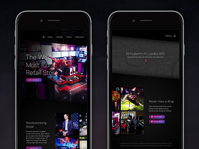Ldn Mobile Homepage app design homepage sport store ui ux web