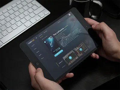TV App / Free .psd 025 app dailyui dark design ipad tv ui ux