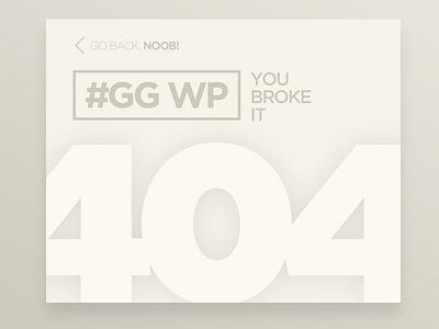 Day 011 - 404 Page 404 404 page daily ui error
