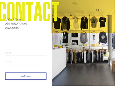 Daily UI #028 - Contact 028 contact us daily ui soul cycle user interface ux