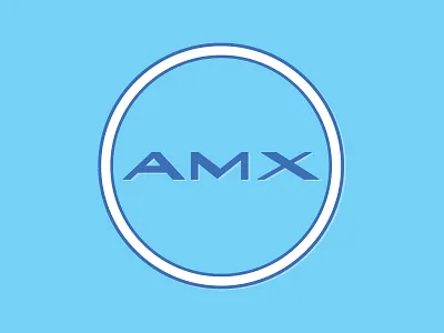 AMX1968 apparel brand car fashion illustration letter logo monogram typography vector