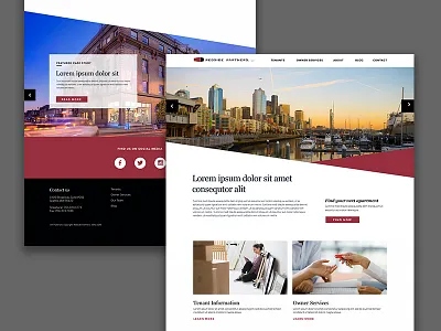 Redside Partners Website real estate ui web design website