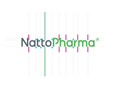 NattoPharma brand branding custom hand identity logo made type typography
