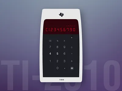 Vintage calculator Ti 2510 004 calculator dailyui freebie