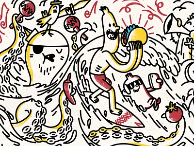 Hang Taco animation concept design illustration styleframe