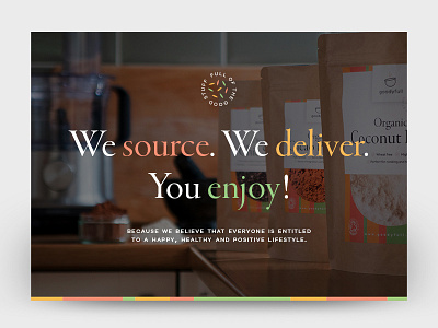 Goodyfull – Hero image brand branding hero image identity superfoods typography