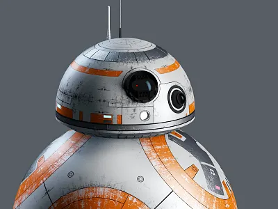 BB8 3d bb8 c4d character cute droid star wars tfa the force awakens