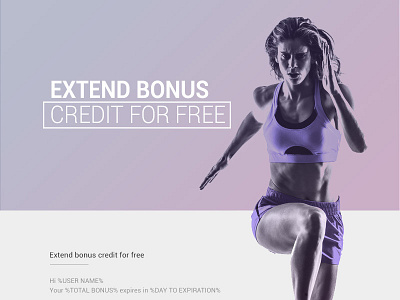 Gym Email Newsletter email fitness gym promo web