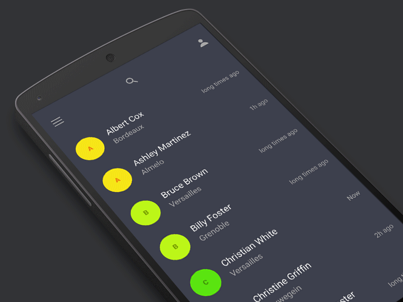 ChatApp Animation animation app chat design gif material