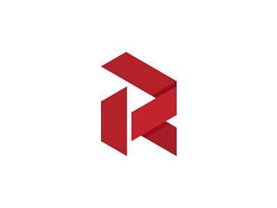 Sheet Metal Oragami angles branding clean folded identity logo logo design math metal oragami r sheet metal
