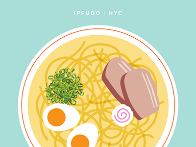 2016 FoodPorn Calendar: January 2016 calendar eats flat ilustration food porn food january japanese nyc ramen restaurant