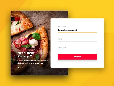 Daily UI :: 001 Day 001 Sign Up daily100 day001 element form interface login material sign ui up user ux