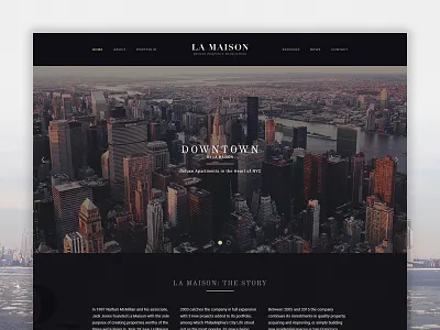 [WiP] Real Estate Developer homepage real estate ui webdesign website