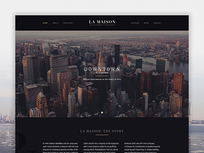 [WiP] Real Estate Developer homepage real estate ui webdesign website