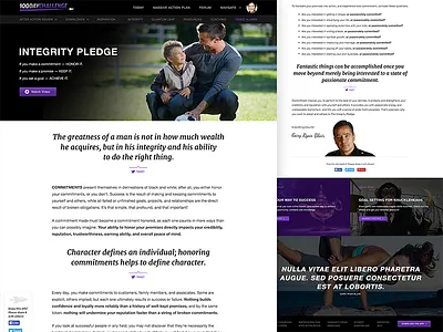 100DayChallenge.com - Integrity Pledge blog content desktop mobile responsive tablet ui ux