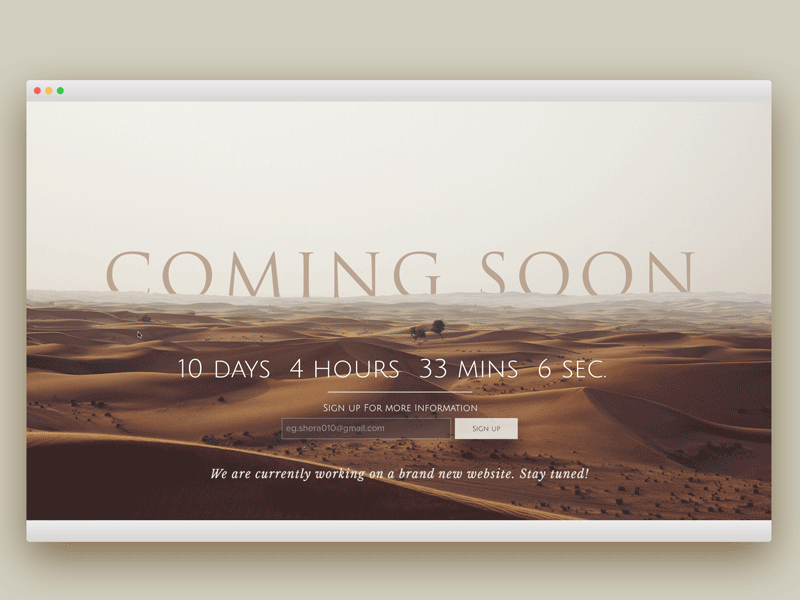 Coming Soon comingsoon interface ui ux web