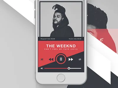 RUBRUM - iOS Music Player audio audio player ios ios application iphone 6s play now the weeknd