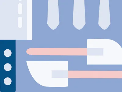 Kitchen Essentials cooking design home decor illustration kitchen prints utensils wall art