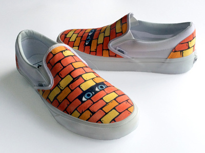 Vans Custom Culture 2016 brick custom culture eye eyes illustration shoes slip ons vans