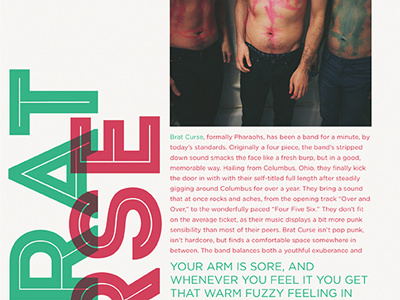 Brat Curse Layout brat curse design layout music type