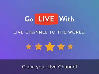 GoLiveWith - Your Live Channel To The World cards glw golivewith live broadcasts sketch ui ux