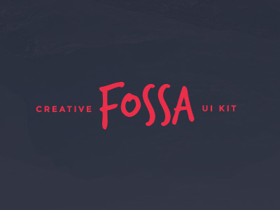 Fossa UI Kit creative fossa kit psd style template ui web