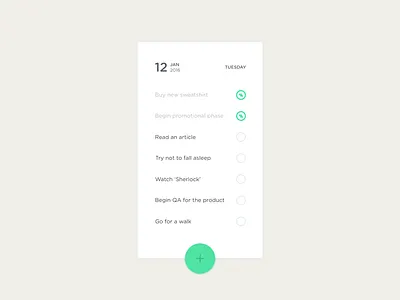 ToDo List 42 clean dailyui fab freebie list minimal todo todo list