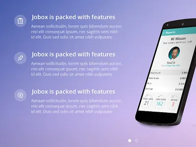 Features Page app device features features page jobox list