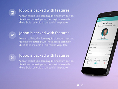 Features Page app device features features page jobox list