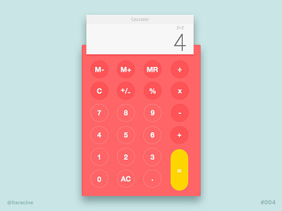 Daily UI #004 - Calculator .sketch 004 calculator dailyui freebie sketch web
