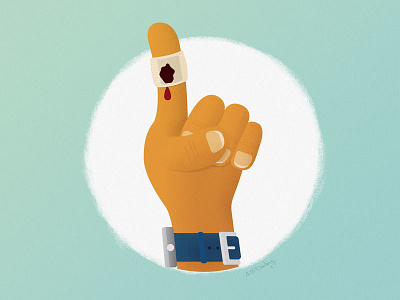 Bad Band-Aid alliteration alphabet band aid hand watch