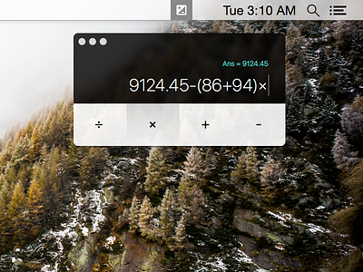 Daily UI #004 — Calculator calculator dailyui interface keyboard number osx sketch ui
