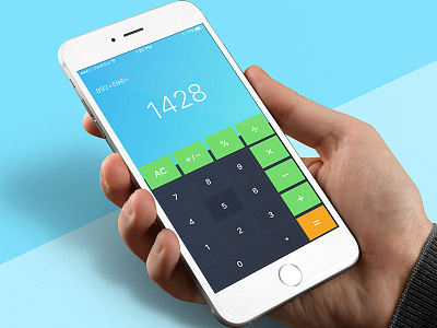 Calculator - Day70 My UI/UX Free Sketch App Challenge app calculator daily ui day100 day70 freebie mobile sketch sketchapp ui ui challenge ux