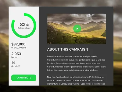 Crowdfunding Campaign campaign crowd funding crowdfunding daily ui 032 ui web