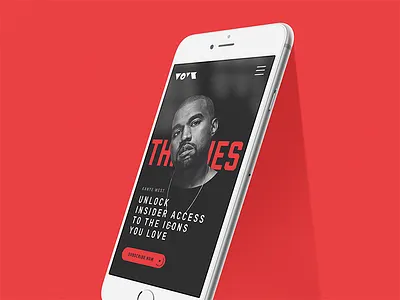 VOYR Fan Platform design interface music platform