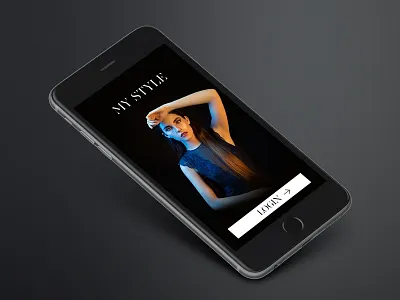 My Style - App Landing page. app landing my page style