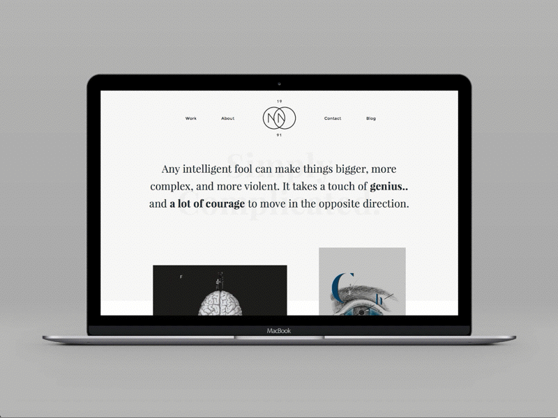 Minimal Portfolio Website