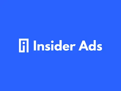 Insider Ads ads brand identity insider ads logo mark