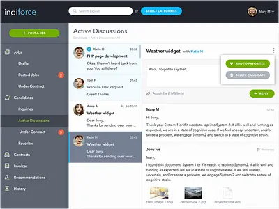 Messaging page comment design inbox message site thread ui ux web