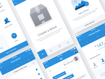 Placing an order flow in transportation app app clean delivery design illustration interface minimal mobile transportation ui ux web