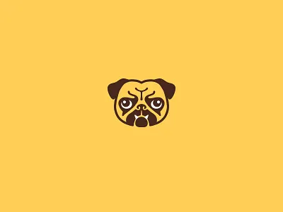 Pug bodea daniel creatank dog kreatank logo logo designer pug pug head