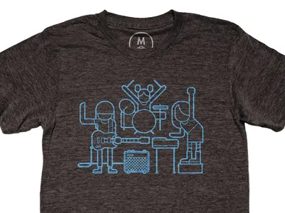 Girls Rock! band girls music rock t shirt vector